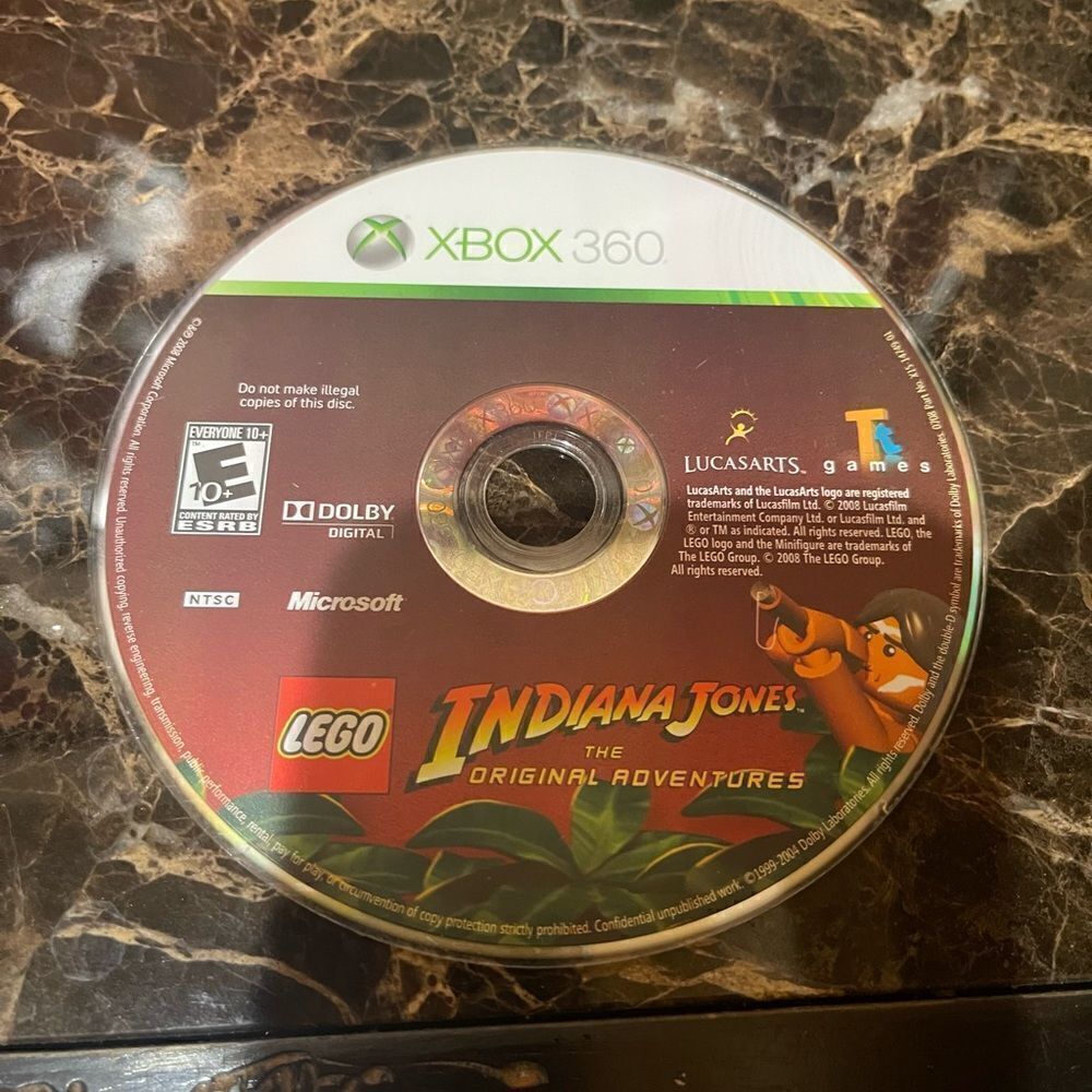 XBox 360 Game Indiana Jones the Original Adventures!